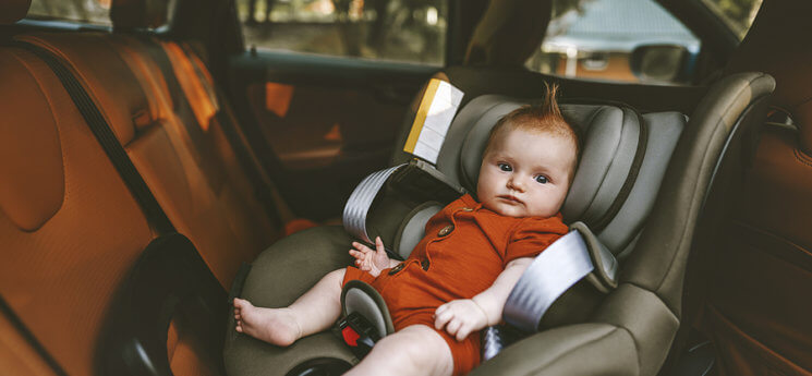 5 month old in car outlet seat